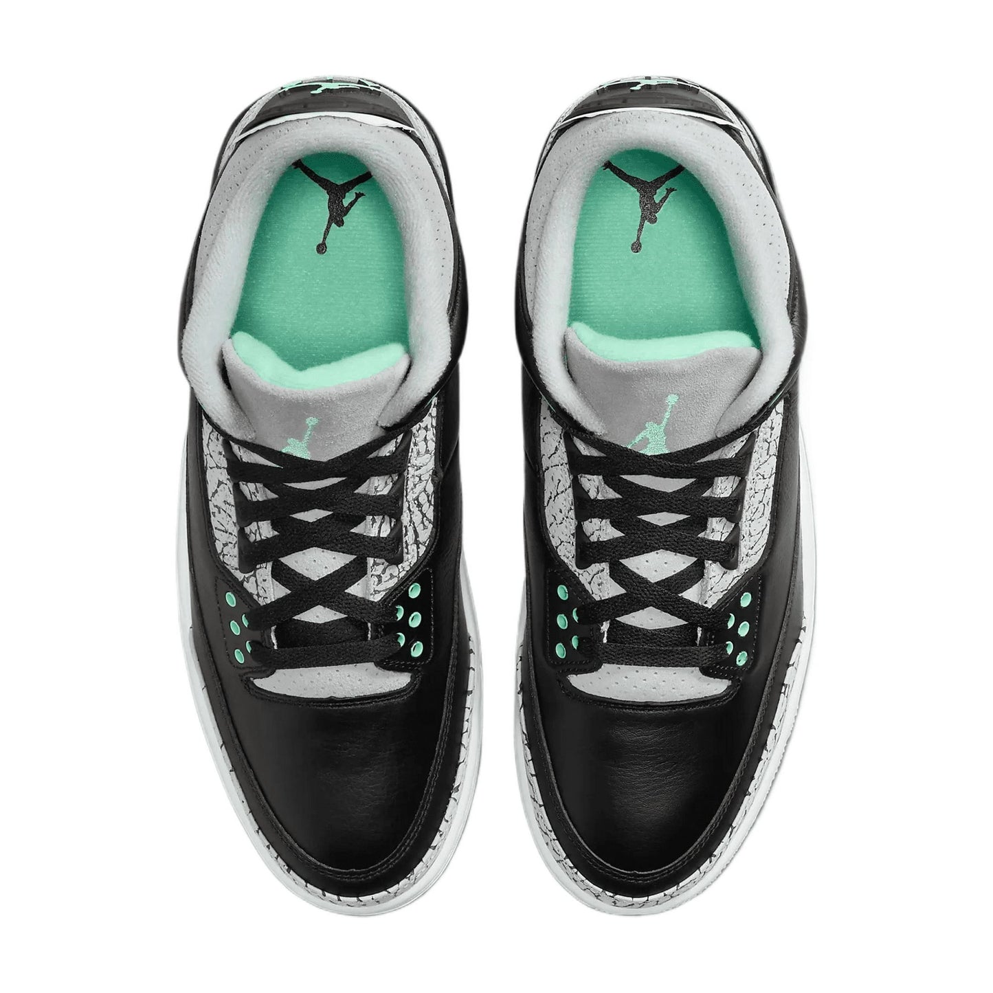 3 Retro Athletic Shoes, Green Glow, 9